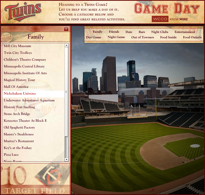 Twins Game Day image